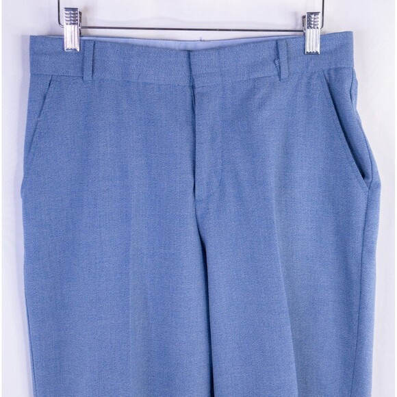 Nautica  2-piece Suit Textured Blue 2 Button Jacket Blazer Boys 16 Pants 28X25 - Picture 15 of 16